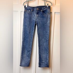 True Religion Geno Relaxed Slim Fit Jeans Boys Size 14 Straight Blue Denim